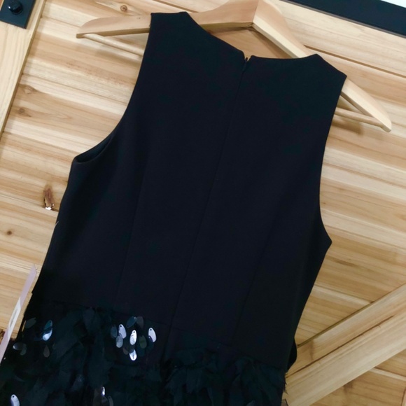 NWT JS Collections Black Ruffle Evening Gown 4 - Picture 6 of 14